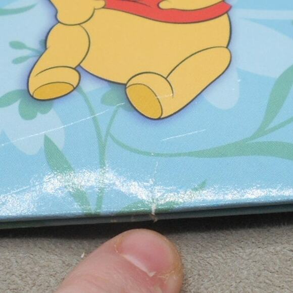 Disney's Winnie the Pooh Folder Vintage Pen-Tab Unpunched Friends in Garden - Picture 5 of 7
